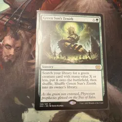 MTG Green Sun's Zenith, Near Mint, English Double Masters 2022 - Image 1