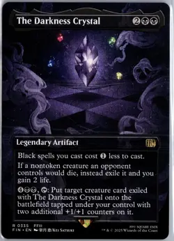 The Darkness Crystal (Borderless) 335 Rare FINAL FANTASY MTG LP - Image 1