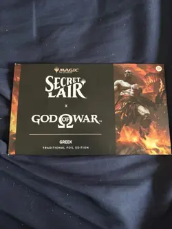 Magic: The Gathering Secret Lair God of War Greek Traditional Foil Box Kratos - Image 1