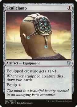 Skullclamp x1 NM - Commander 2017 - Magic the Gathering MtG - Image 1
