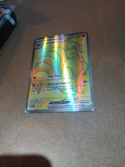 Pokemon TCG Ninetails EX Full Art Scarlet & Violet 151 Card 186/165 Rare Holo NM - Image 1