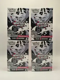🔥Pokemon TCG Scarlet & Violet White Flare Booster Bundle! Lot of 4! 🔥 - Image 1