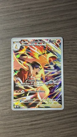 Ethan's Typhlosion 190/182 SV10 NM IR Full Art Holo Eng - Image 1