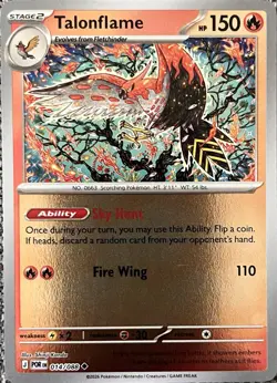 Talonflame 014/088 - Reverse Holo - POR Perfect Order - Pokemon TCG - NM - Image 1