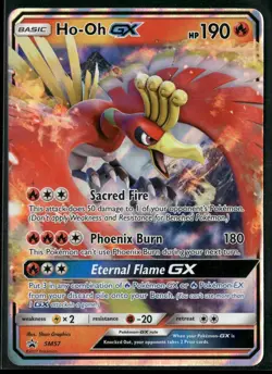 Pokemon - Ho-Oh GX SM57 Black Star Promo SM NM - Image 1