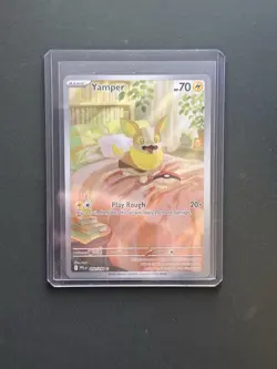 Yamper 99/94 Illustration Rare Pokemon TCG Phantasmal Flames - Image 1