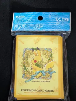 Pokemon Center Japan Pikachu Mimosa Deck Sleeves 64ct Sealed Japanese - Image 1