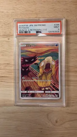 2018 POKEMON JAPANESE SM PROMO MUNCH: A RETROSPECTIVE #286 PSYDUCK PSA 9 - Image 1