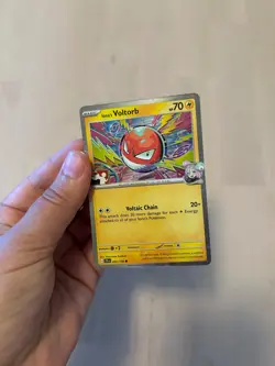 Iono's Voltorb 046/159 Cosmos Holo Pokemon Play Prize Play Stamp Series 7 - Image 1