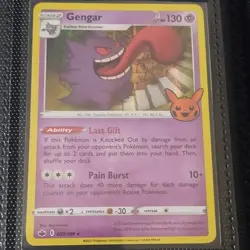 Gengar Pokemon TCG SWSH06 Chilling Reign 057/198 Holo Rare Stage 2 130 HP - Image 1