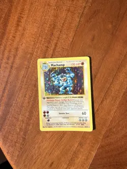 Pokemon TCG Machamp Holo Rare 1st Edition Base Set 8/102 - Image 4