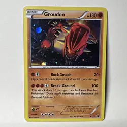 Pokemon TCG Groudon XY52 XY Holo Promo English 2015 Basic 130 HP - Image 1