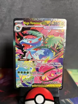 Pokemon TCG Mega Venusaur EX Special Illustration SIR 177/132 Mega Evolution NM - Image 1