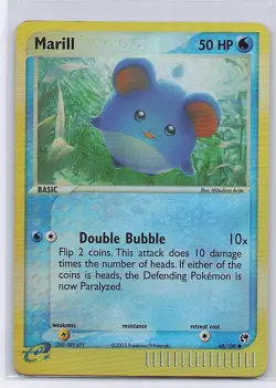 Marill 68/100 Sandstorm Pokemon Reverse Holo Lightly Played - Image 1