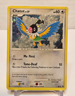 Chatot DP14 Holo Black Star Promo Diamond & Pearl Pokemon 1545 - Image 1