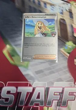 [STAFF] Lillie's Determination 119/132 - Mega Evolution - Pokemon Staff Promo - Image 1