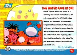 Pokemon TCG The Water Race is on! Pokemon Topps Pikachu's Vacation 47 - Image 2