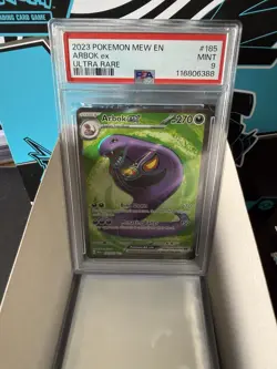 2023 Pokemon MEW EN #185 Arbok ex Ultra Rare - PSA 9 MINT - Image 3
