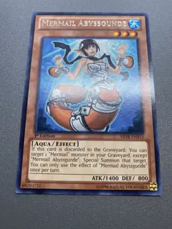 Yu-Gi-Oh! Mermail Abyssgunde Rare 1st Edition ABYR-EN015 MP - Image 1