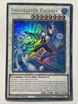 Enigmaster Packbit Ultra Rare MP25-EN162 2025 Mega Pack NM Yugioh - Image 1
