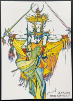 Asura 037 Final Fantasy 4 Art Museum Card Square Japanese - Image 1