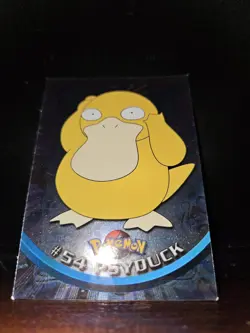 Foil/Holo Psyduck #54 Card, Pokemon Topps Series 1, Blue Label, ITALIAN - Image 5
