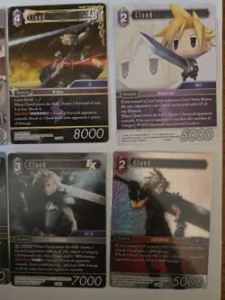 Final Fantasy TCG - Cloud Card Lot - FF 7/Opus 1/Foil/FA - Image 2