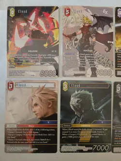 Final Fantasy TCG - Cloud Card Lot - FF 7/Opus 1/Foil/FA - Image 3