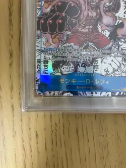 PSA 10 One Piece Card Monkey D. Luffy Gear4 Manga Alt OP11-118 Fist of Divine JP - Image 5