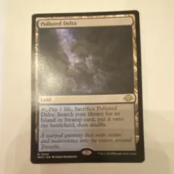 Wizards MTG Polluted Delta #224 Rare Regular Modern Horizons 3 Land - Image 1