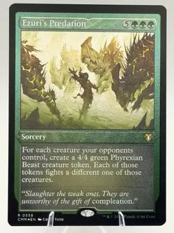 Ezuri's Predation FOIL ETCHED 558 Commander Masters CMM 2023 MTG NM Pack Fresh - Image 1