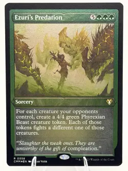 Ezuri's Predation FOIL ETCHED 558 Commander Masters CMM 2023 MTG NM Pack Fresh - Image 2