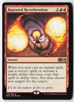 Repeated Reverberation #156 (NM) Core Set 2020 M20 Magic MTG - Image 1