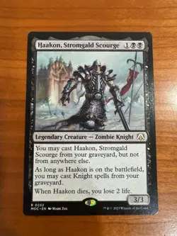 HAAKON, STROMGALD SCOURGE 252 COMMANDER: MARCH OF THE MACHINE MTG NM - Image 1