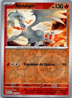 Carte Pokemon Reshiram 022/142 Reverse - 2024 - Image 1