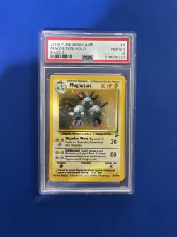 PSA 8 2000 Pokemon TCG Magneton Holo Rare Base Set 2 9/130 English - Image 1