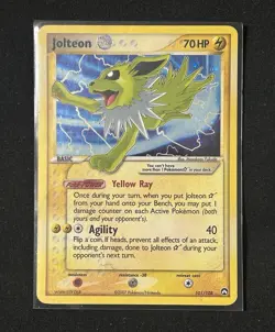 Jolteon Star 101/108 Power Keepers Ultra Rare Holo Star Pokemon TCG 2007 Damaged - Image 1