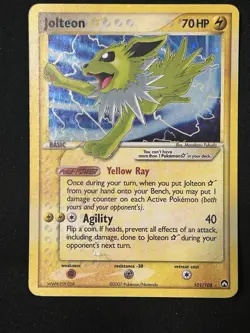 Jolteon Star 101/108 Power Keepers Ultra Rare Holo Star Pokemon TCG 2007 Damaged - Image 2