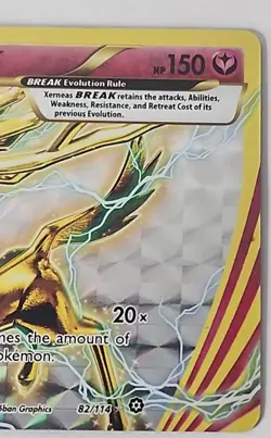Pokemon TCG Xerneas BREAK Steam Siege 82/114 Mint - Image 3