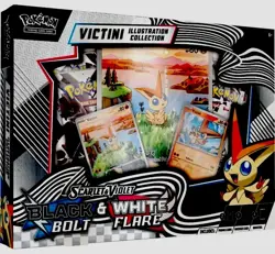 Pokemon Black Bolt & White Flare Victini Illustration Collection Box - Image 1