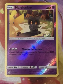 Marshadow 103/236 Rare Cosmic Eclipse Pokemon Reverse Holo - Image 1