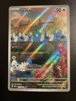Pokemon TCG Swablu Paradox Rift 213/182 Holo Illustration Rare - Image 1
