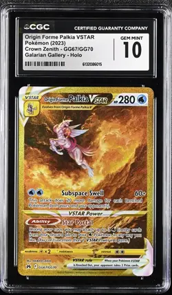 Origin Forme Palkia VSTAR #GG67 Pokemon Crown Zenith CGC 10 - Image 1