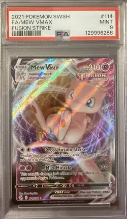 Mew Vmax #144/264 - 2021 Pokemon SWSH Fusion Strike - PSA 9 - Image 1