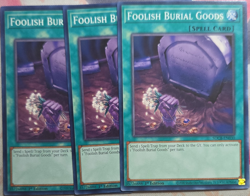 Konami Yu-Gi-Oh! TCG Foolish Burial Goods 1st Ed SDCB-EN030 Common Lot of 3 - Image 1