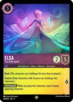 Elsa - The Fifth Spirit 48/204 Shimmering Skies Cold Foil Disney Lorcana - Image 1
