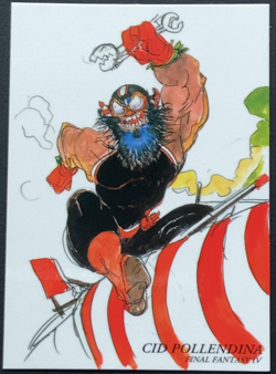 Cid Pollendina 034 Final Fantasy 4 Art Museum Card Square Japanese - Image 1