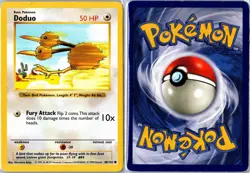 Pokemon Card - Doduo Base Set Shadowless 48/102 1999 Common Heavily Played - Image 3