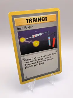 Item Finder - 74/102 Normal Rare English Base Set Pokemon Card HP - Image 1