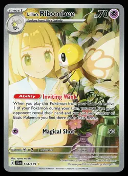 Lillie's Ribombee 164/159 Holo Illustration Rare Journey Together Pokemon Card - Image 1